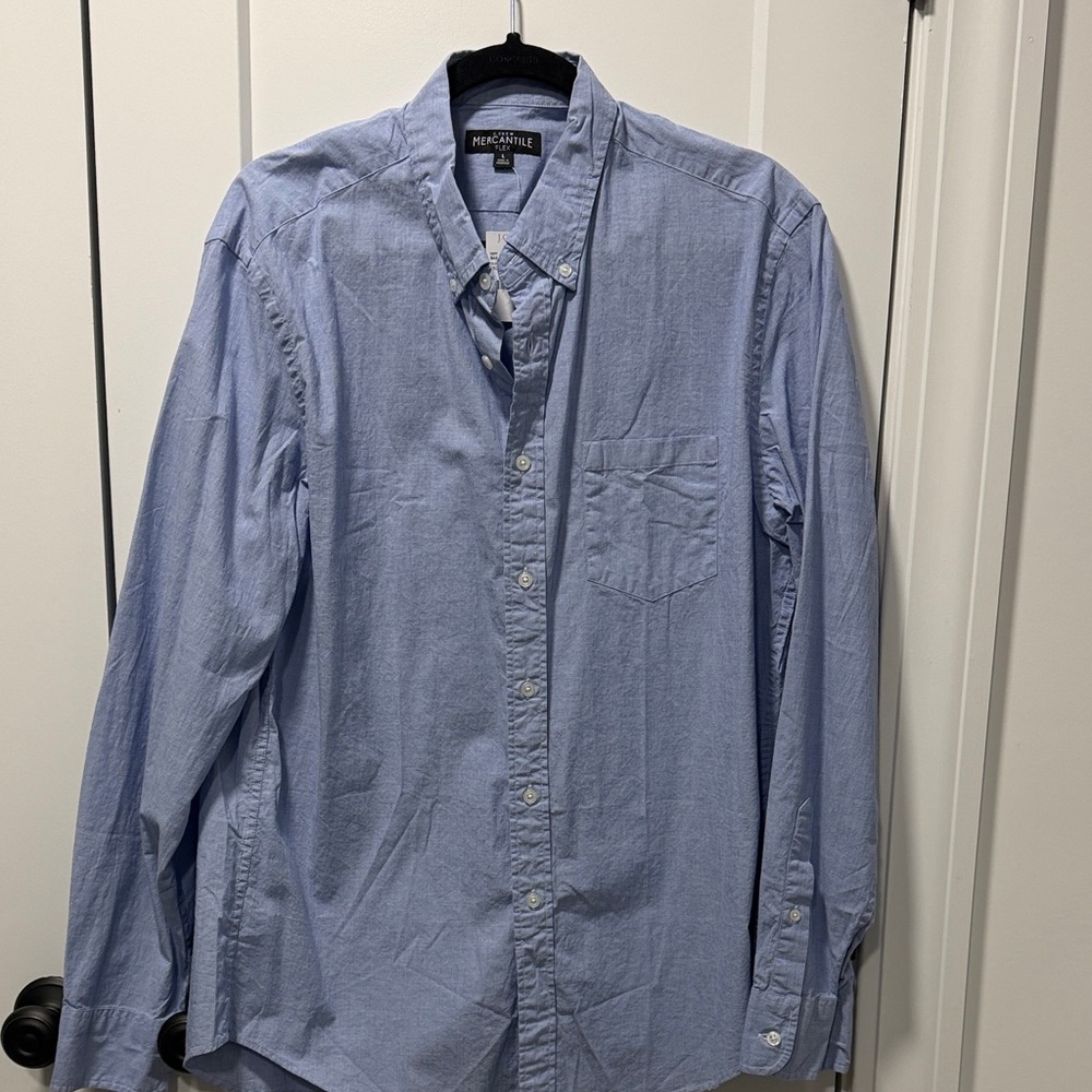J. Crew Light Blue Casual Button-Down Shirt